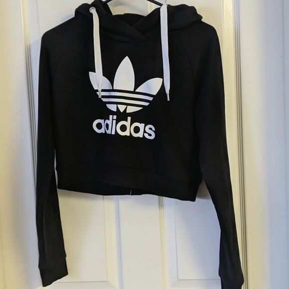 Adidas | Cropped Pullover Hoodie - Picture 3 of 4